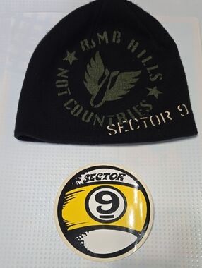 Sector 9 Beanie And Sticker